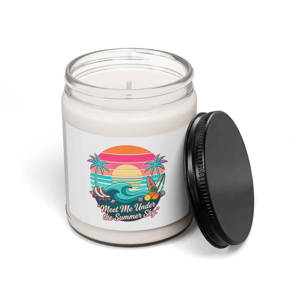 Retro Beach Sunset Candle