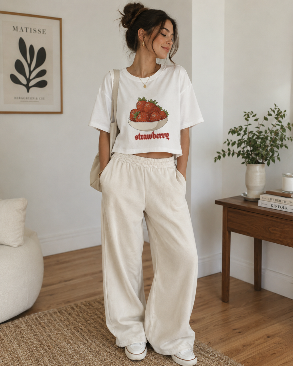 Women's Crop Top – Natural