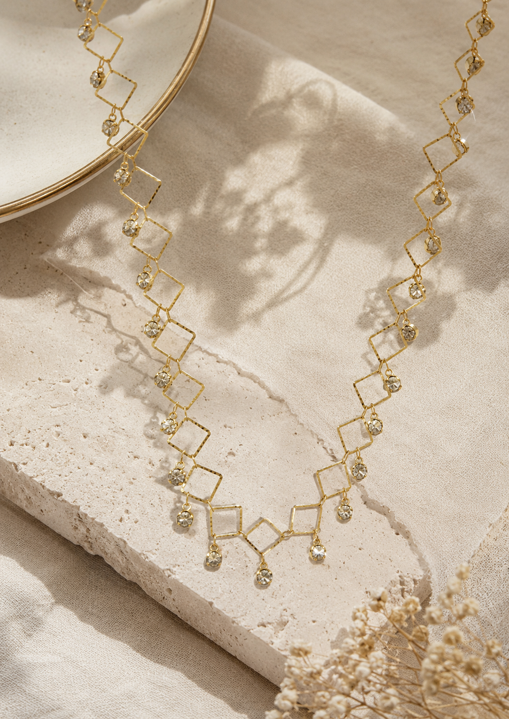 Chic Layered Electroplated Necklace