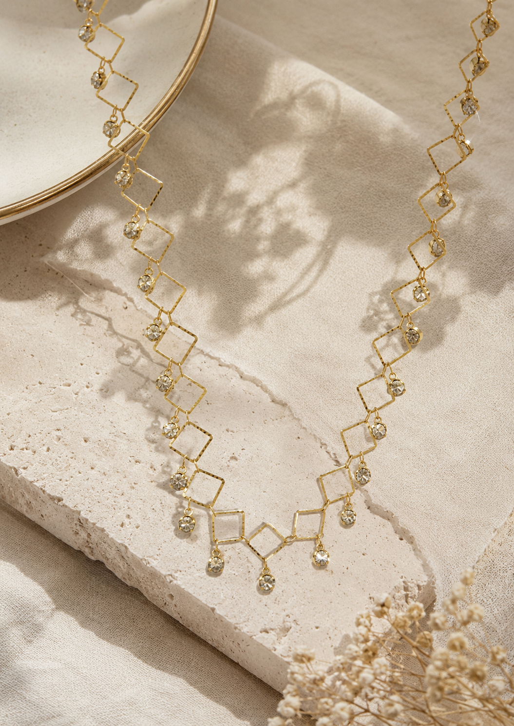 Chic Layered Electroplated Necklace