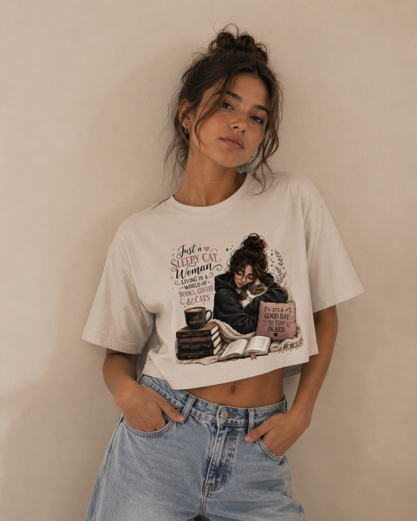 sleepy cat – Women's Crop Top