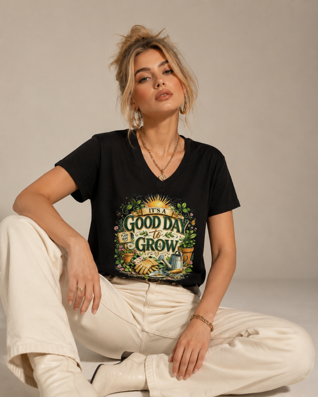 Women’s relaxed v-neck t-shirt