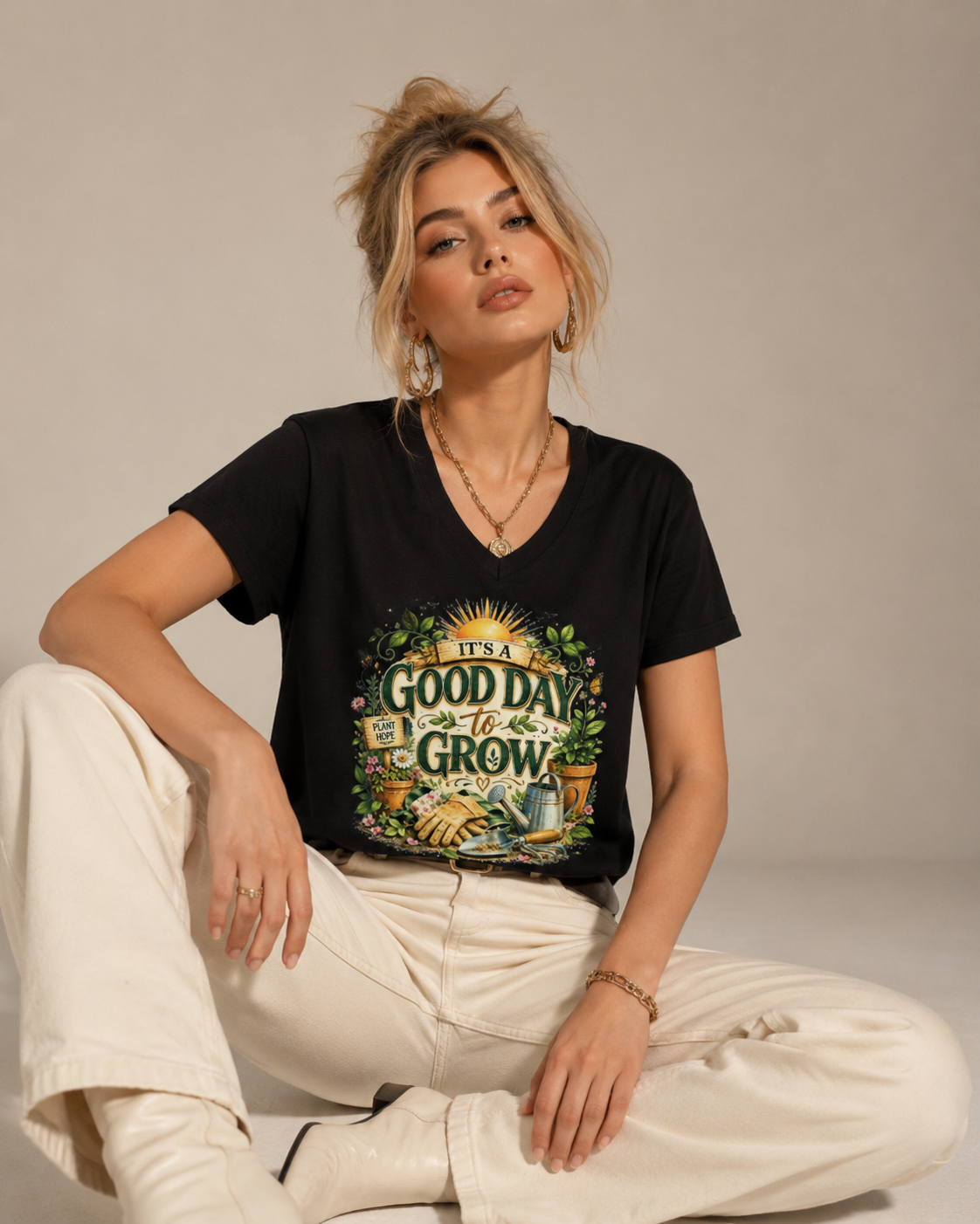 Women’s relaxed v-neck t-shirt