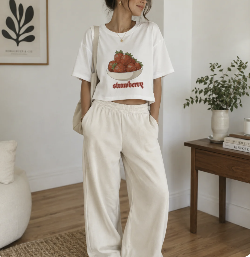 Women's Crop Top – Natural