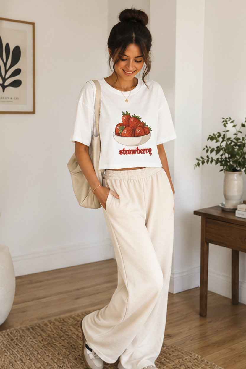 Women's Crop Top – Natural