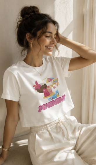 Women's Crop Top – Natural Relaxed Fit