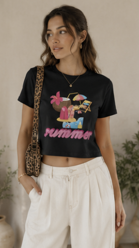 Women's Crop Top – Natural Relaxed Fit