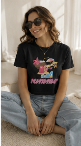 Women's Crop Top – Natural Relaxed Fit
