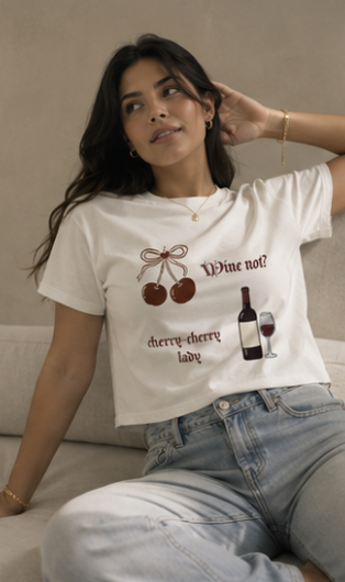 Women's Crop Top – White