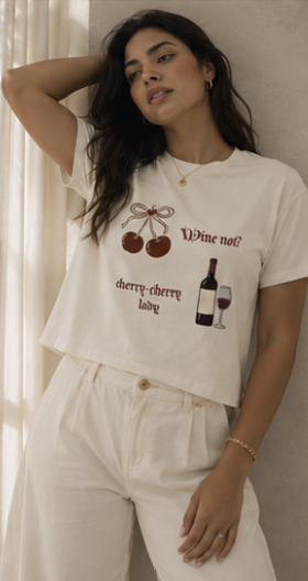 Women's Crop Top – White