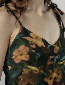 Tie-strap midi dress