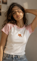 Women’s micro rib raglan baby tee
